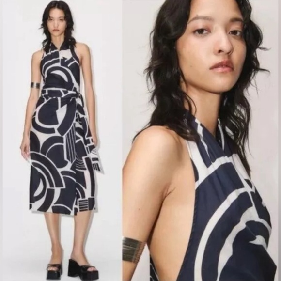 NWT ZARA MIDI DRESS - Picture 5 of 6